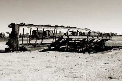 Cemitrio de trens em Uyuni