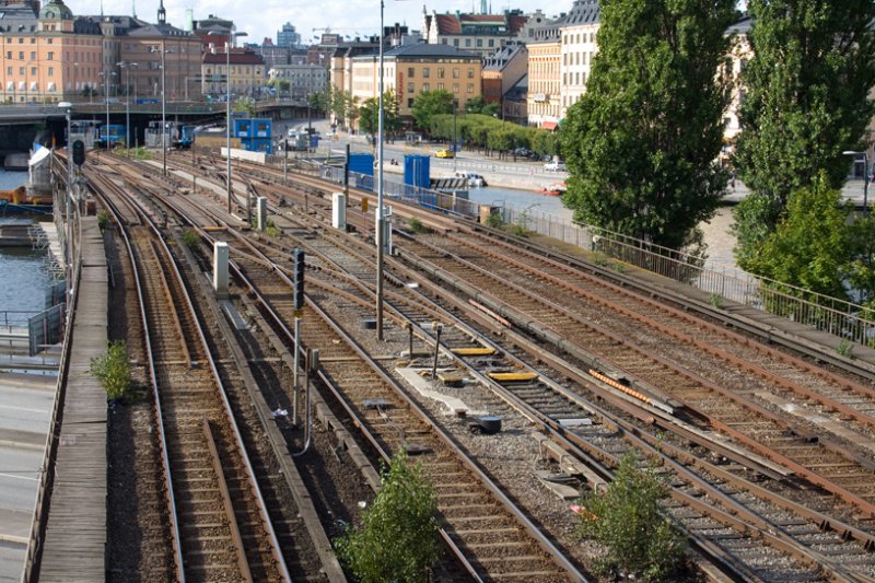 Gamla Stan-Slussen tracks