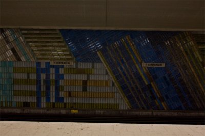 T-Centralen metro wall