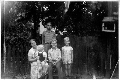 Hidegard Bessel and 4 sons approx 1954