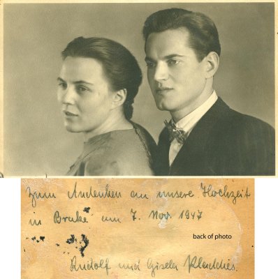 Rudolf and Gisela Pladdies 1947