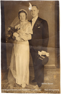 Hildegard and Walter Bessel 1937 Königsberg