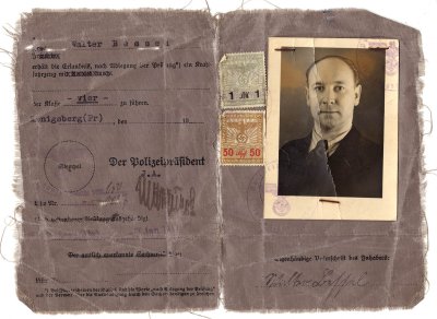 walter bessel drivers licence inside / Deutsch 1941 Führerschein