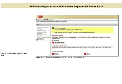 Select Self-Service & Click Log in