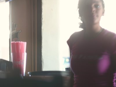 in back light