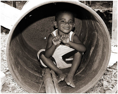 Tinned children, Lake Sentani