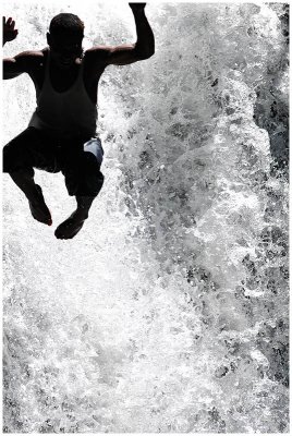 Waterfall jumping, Biak