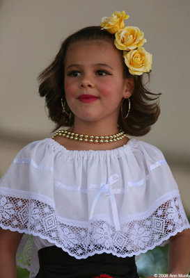 Fiesta dancer with roses