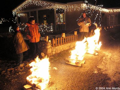 Christmas Eve bonfires