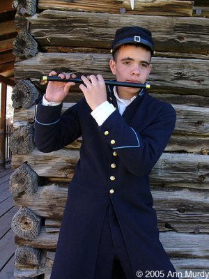Boy flutist