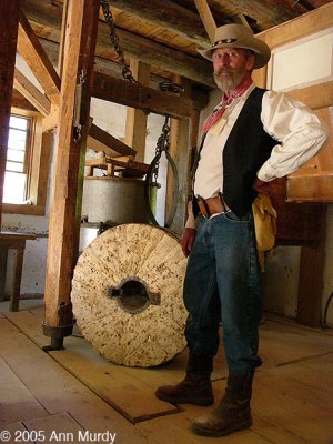 Roger inside the big mill
