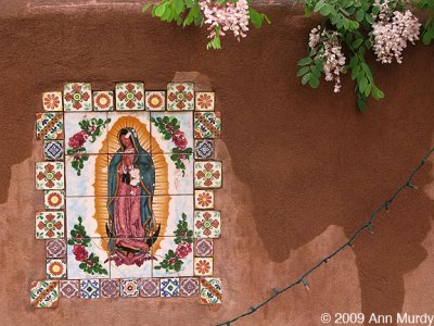 Guadalupe and flowers