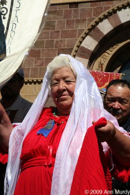 Lady in procession