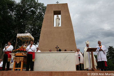Preparing for procession