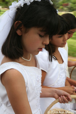Three flower girls