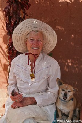 Weaver with her dog