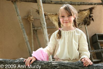 Little girl with braids