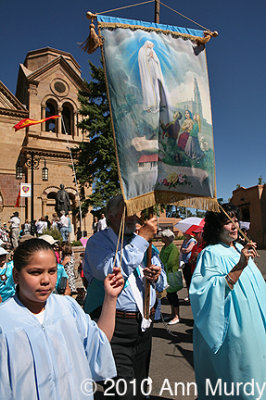 Carrying banner