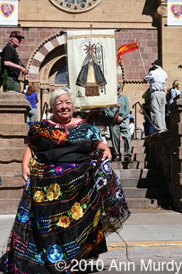 Lady in procession