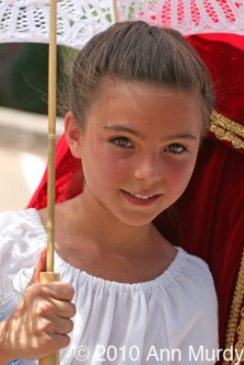 Girl in procession