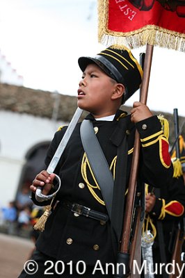 Soldier with banner