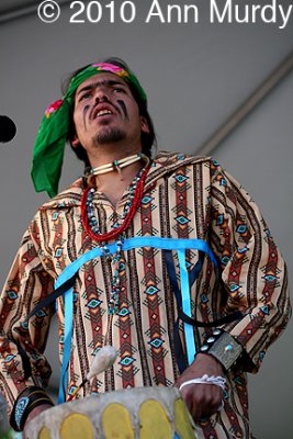 Singing onstage