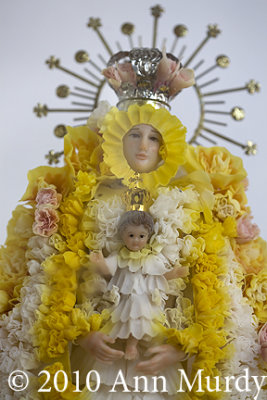 Virgin of Rosario in wax