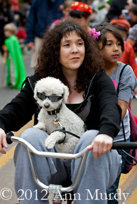 Denise Garcia with her dog Peluchin