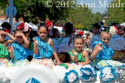 Little girls in parade