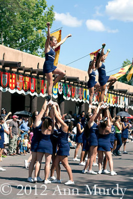 Girls performing in parade