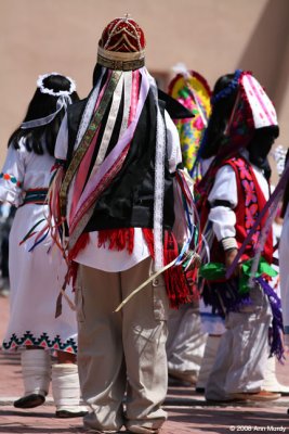 Back of dancers from Cochiti