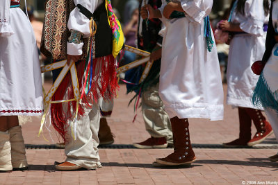 Dancers feet Cochiti