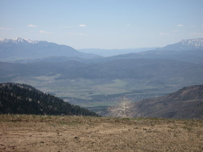 View from the top of the pass