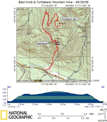 Bald Knob and Turtleback Mountain Hike - 09/29/09
