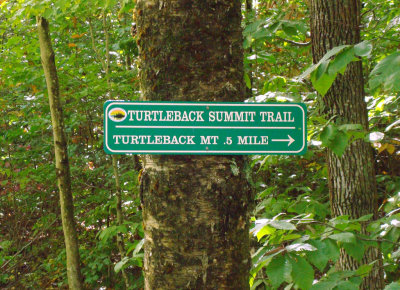 Turtleback Mtn. Trail Sign