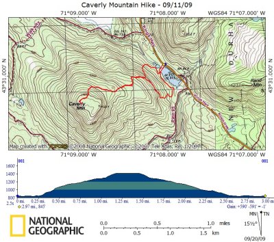 Caverly Mtn. Hike - 09/11/09