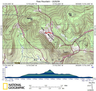 Foss Mountain Hike - 10/08/09