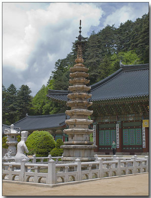 Woljeongsa Temple - Nine Story Stone Pagoda
