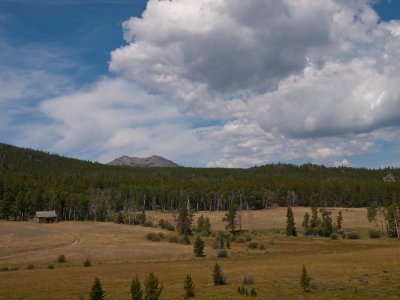 On the back roads in Wyoming