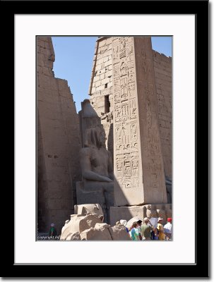 Ramses II Statue at Entrance/Pylon of Luxor