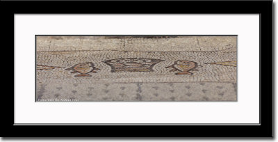 Mosaic Depicting Five Loaves of Bread and Two Fishes