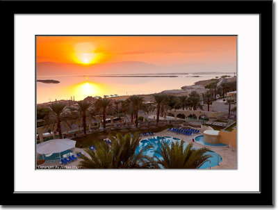Sunrise at Dead Sea As Seen from Our Room