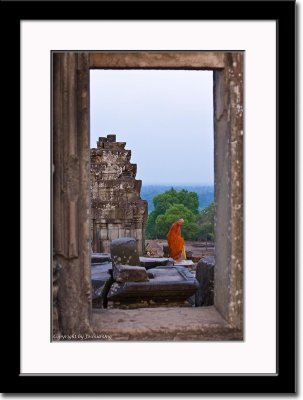 Framed Monk at Bakong