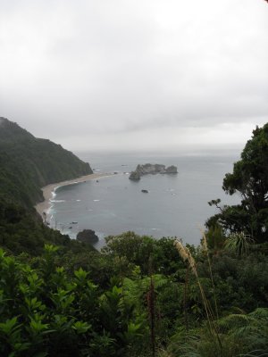 View of a beach south of the Lodge, on the way to Haast