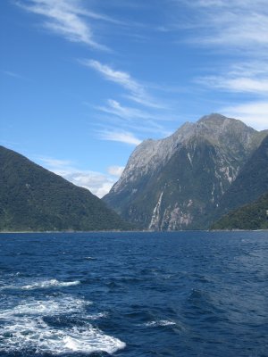 Looking back at the Sound from the Tasman Sea