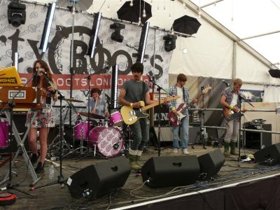 With Her Band On The New Dirty Boots Stage
