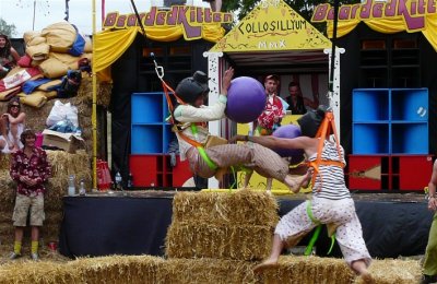 Aerial Spacehopper Jousting