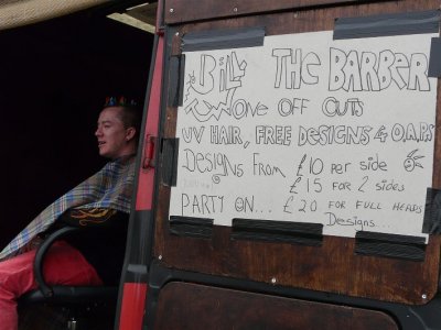 The Techno Barber Did A Roaring Trade