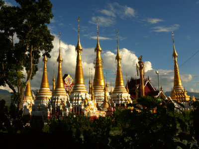 Golden stupas near Nanthe Village.jpg