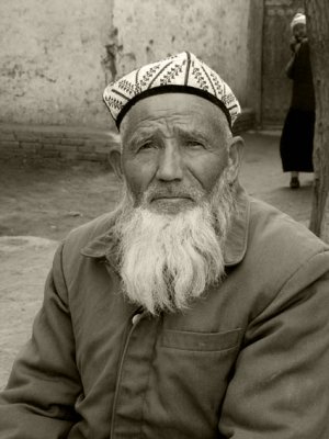 Bearded man near Kashgar